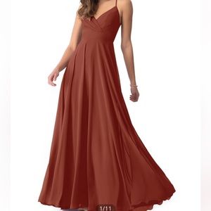 Azazie Avelina in Terracotta